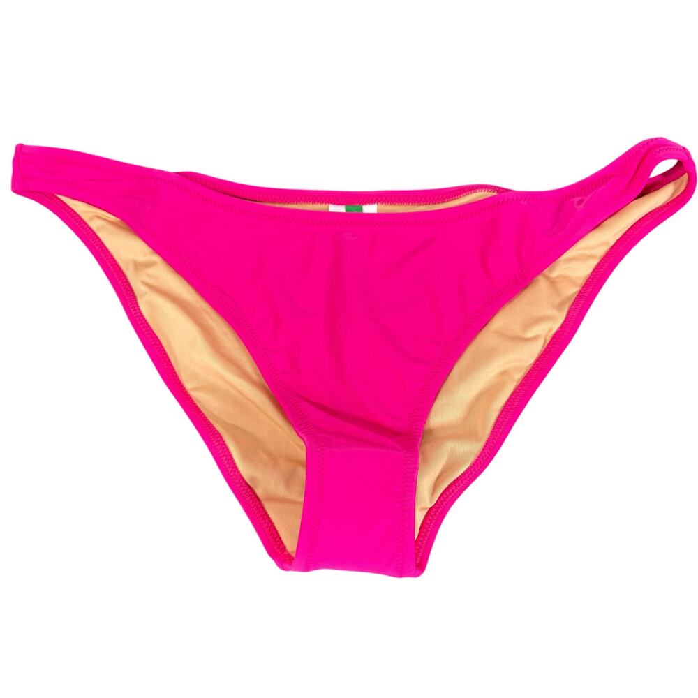 NWT J.Crew Women's Pink Solid Comfortable Beach Swim Bikini Bottom Size L
